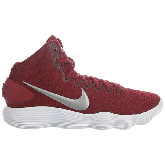 Nike Men's Hyperdunk 2017 TB Promo Maroon Wine White Silver 942571 602 Size 17.5 - Picture 1 of 8